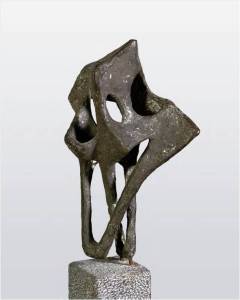 Lotti van der Gaag, Gatepaan, 1958 bronze sculpture Ambassade Hotel